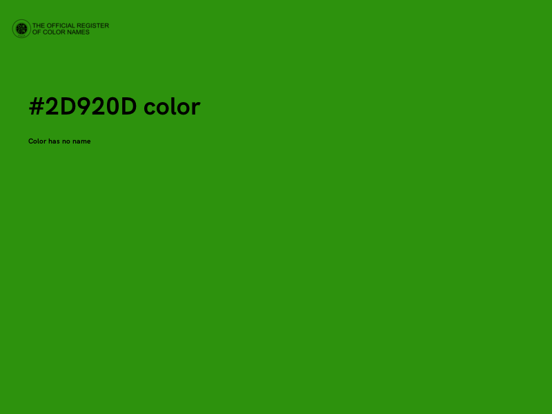 #2D920D color image