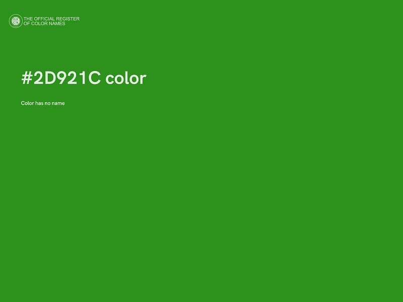 #2D921C color image