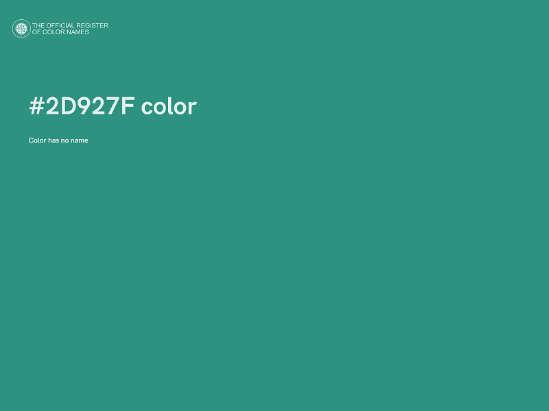 #2D927F color image
