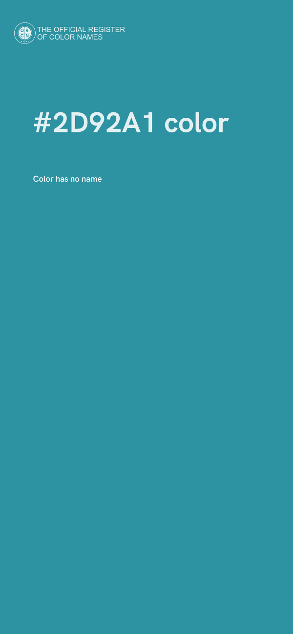 #2D92A1 color image