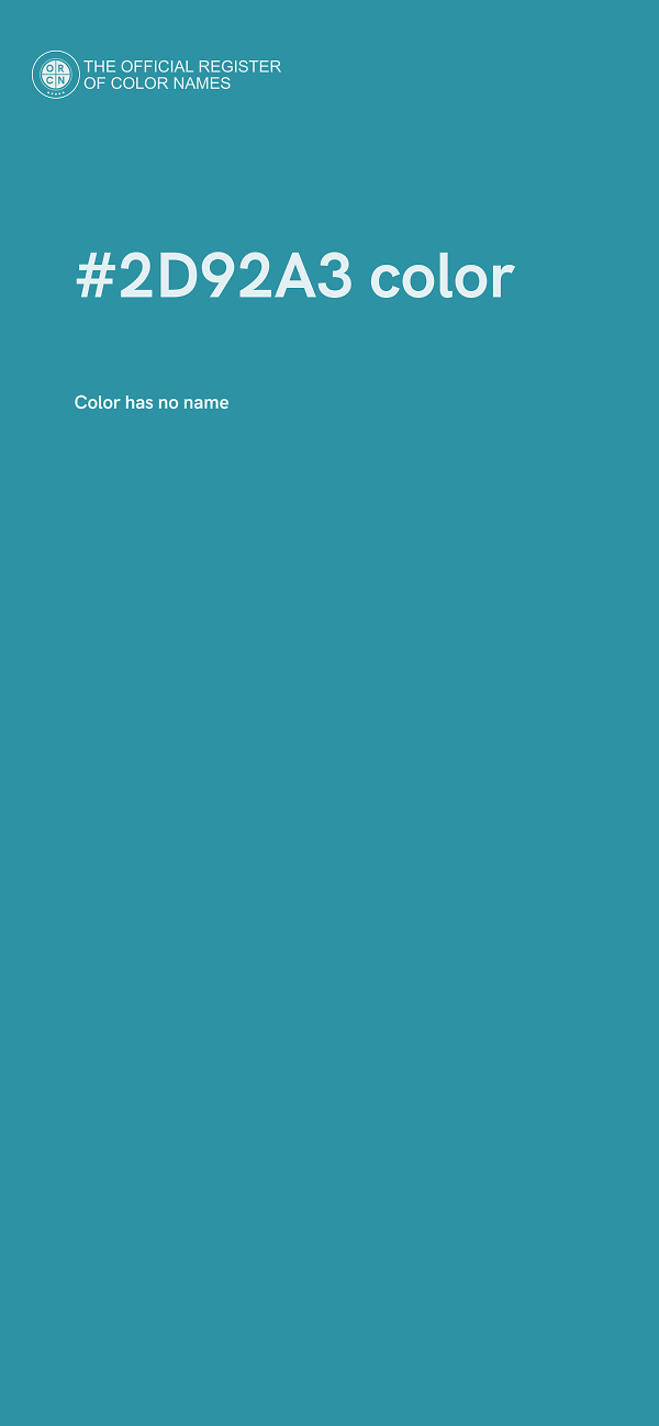 #2D92A3 color image