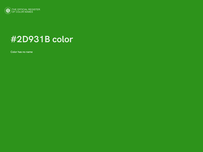 #2D931B color image