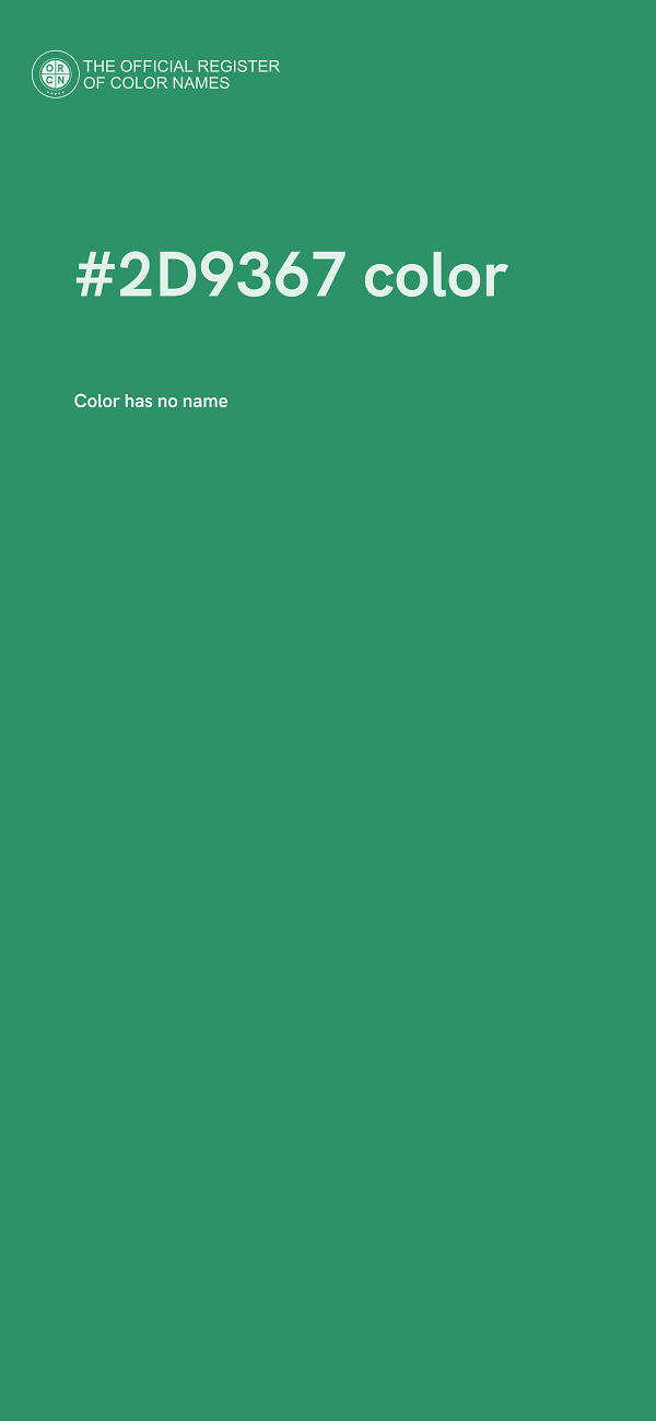 #2D9367 color image