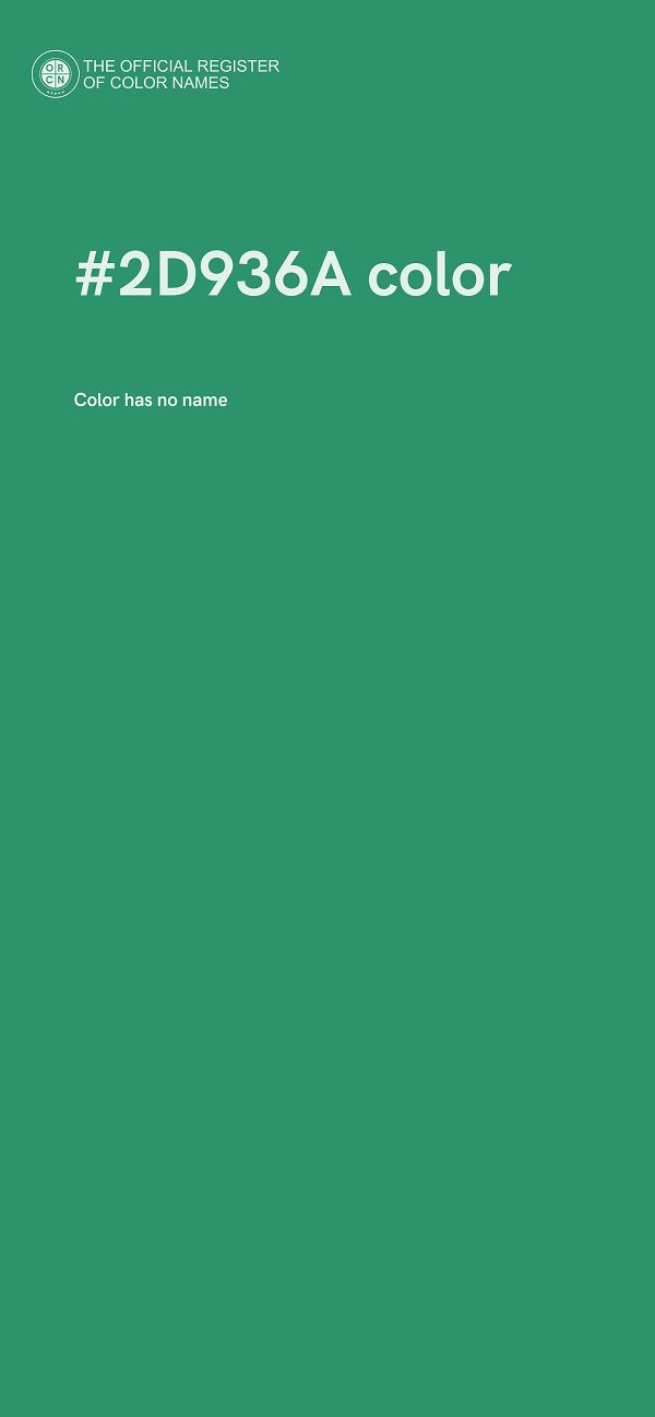 #2D936A color image
