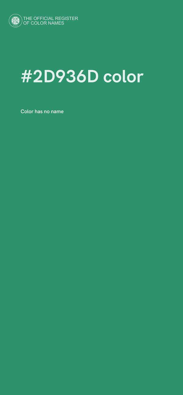 #2D936D color image
