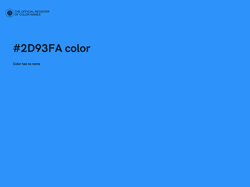 #2D93FA color image