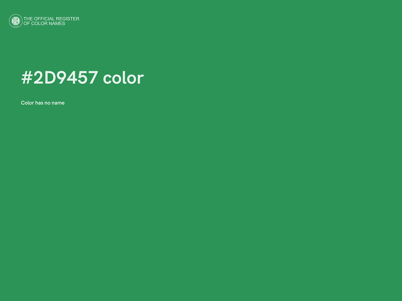 #2D9457 color image