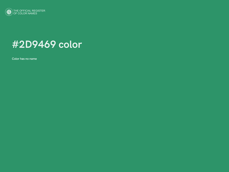 #2D9469 color image