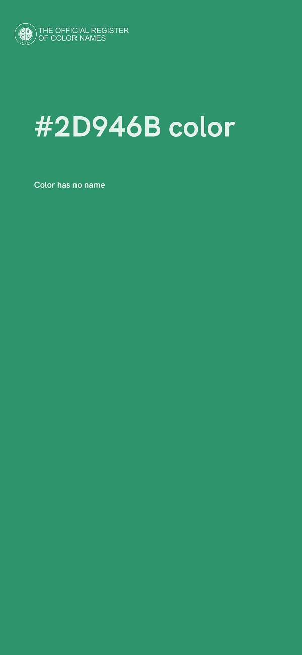 #2D946B color image