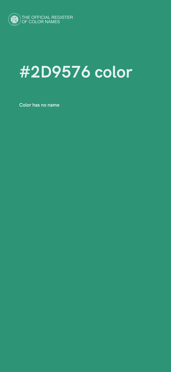 #2D9576 color image