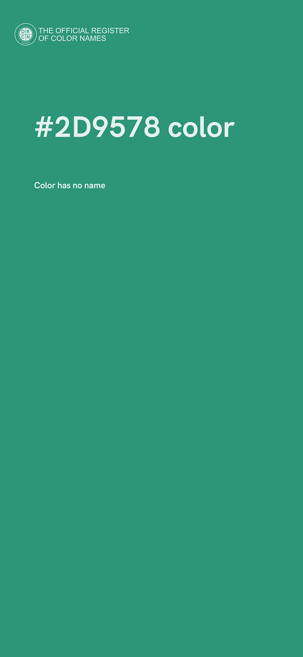 #2D9578 color image