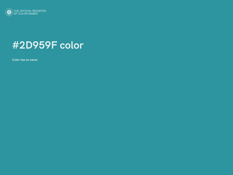 #2D959F color image