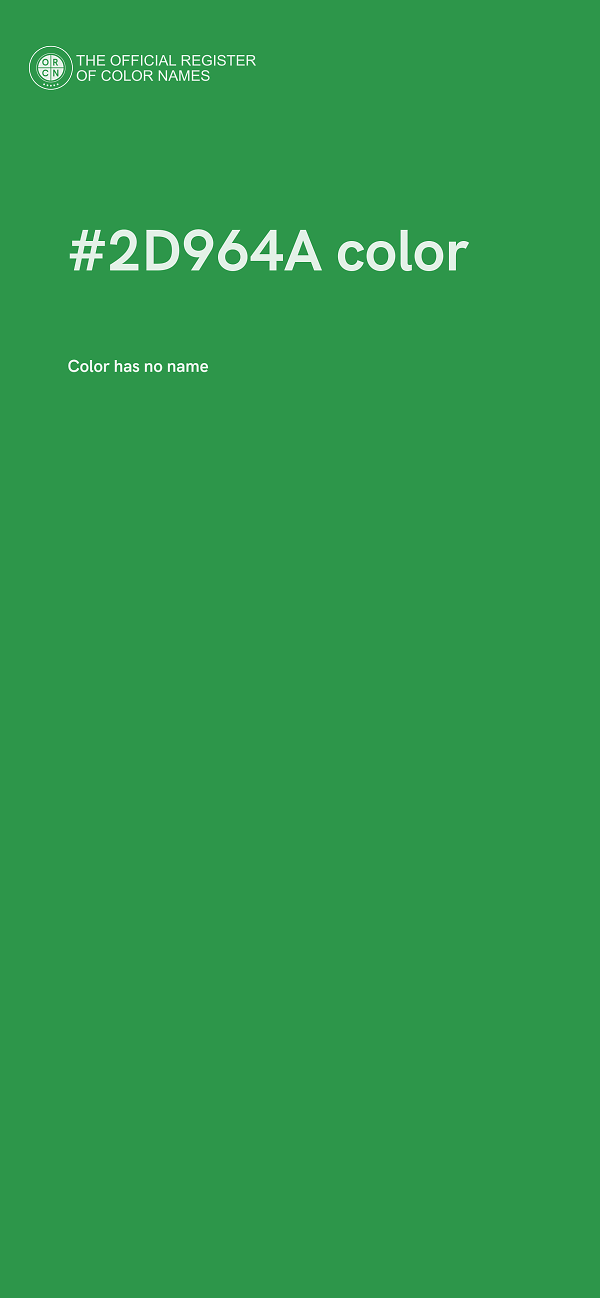 #2D964A color image