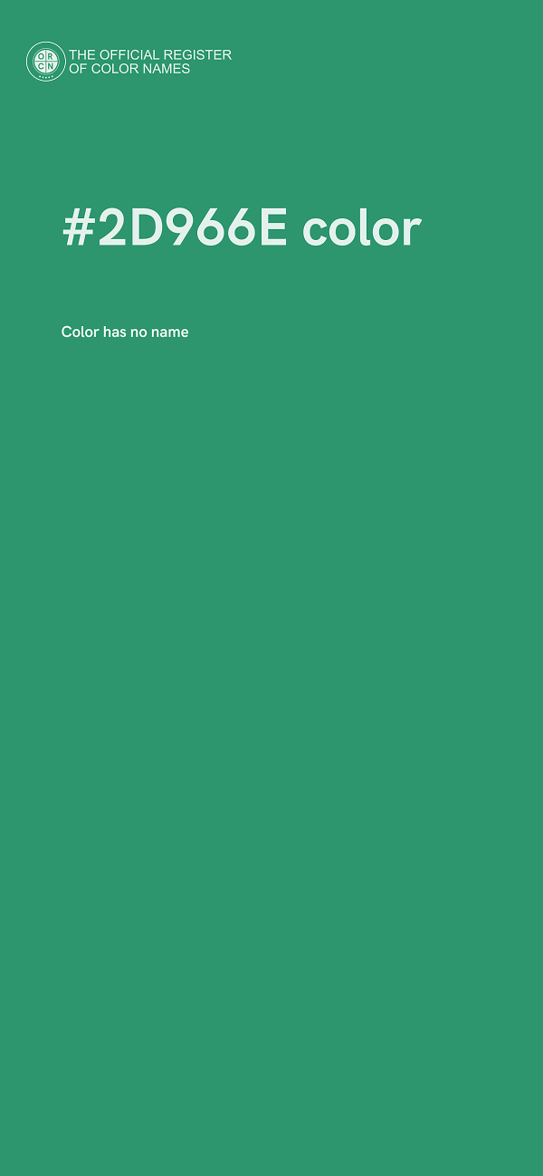 #2D966E color image