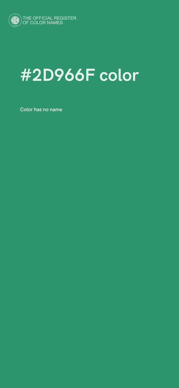 #2D966F color image