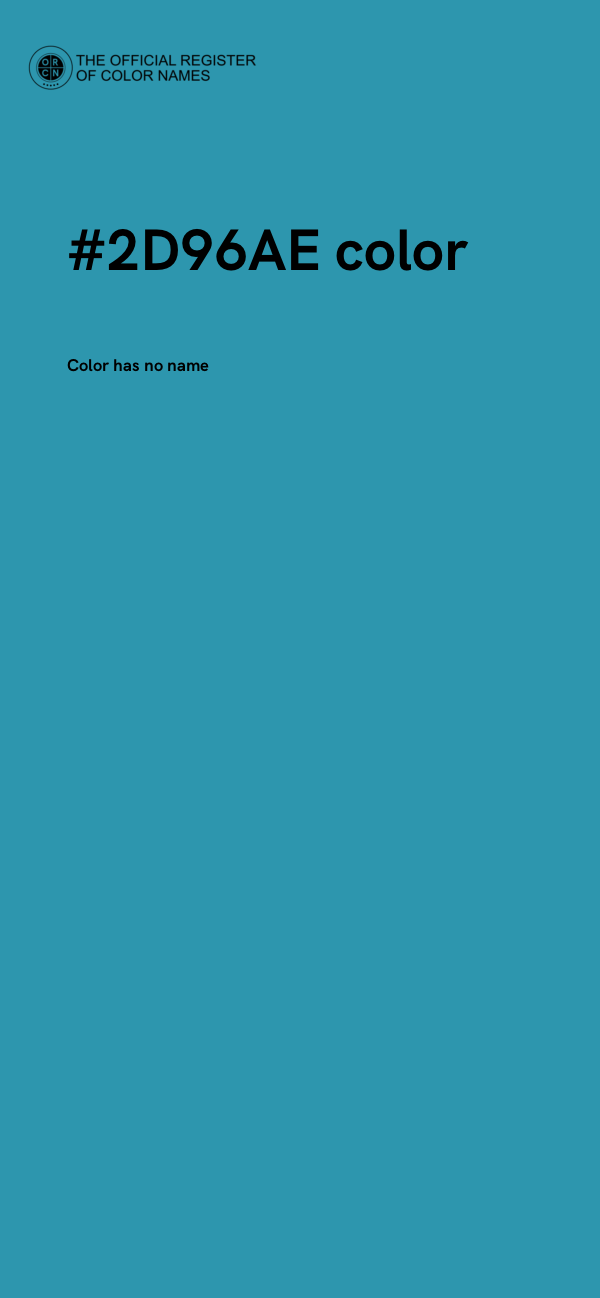 #2D96AE color image