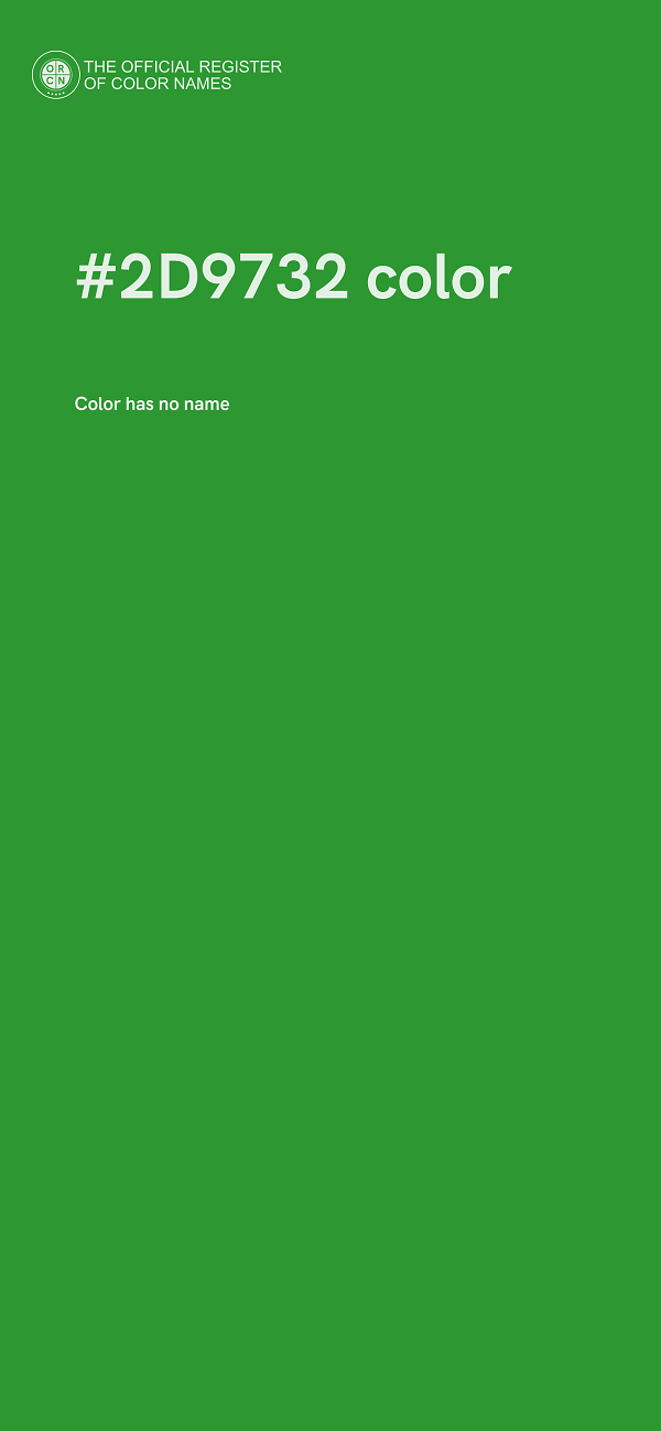 #2D9732 color image