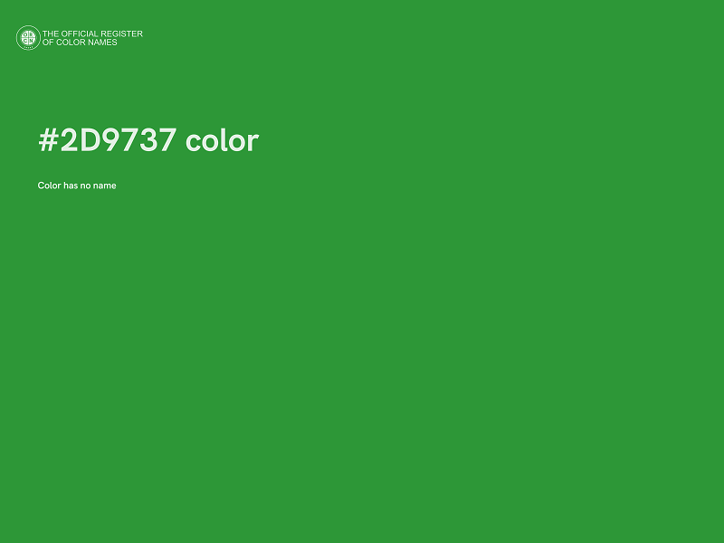 #2D9737 color image