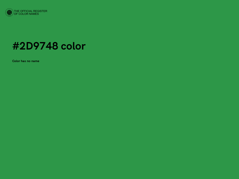 #2D9748 color image