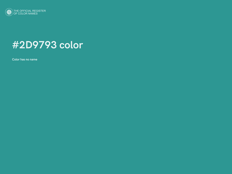 #2D9793 color image