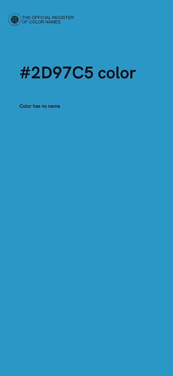 #2D97C5 color image