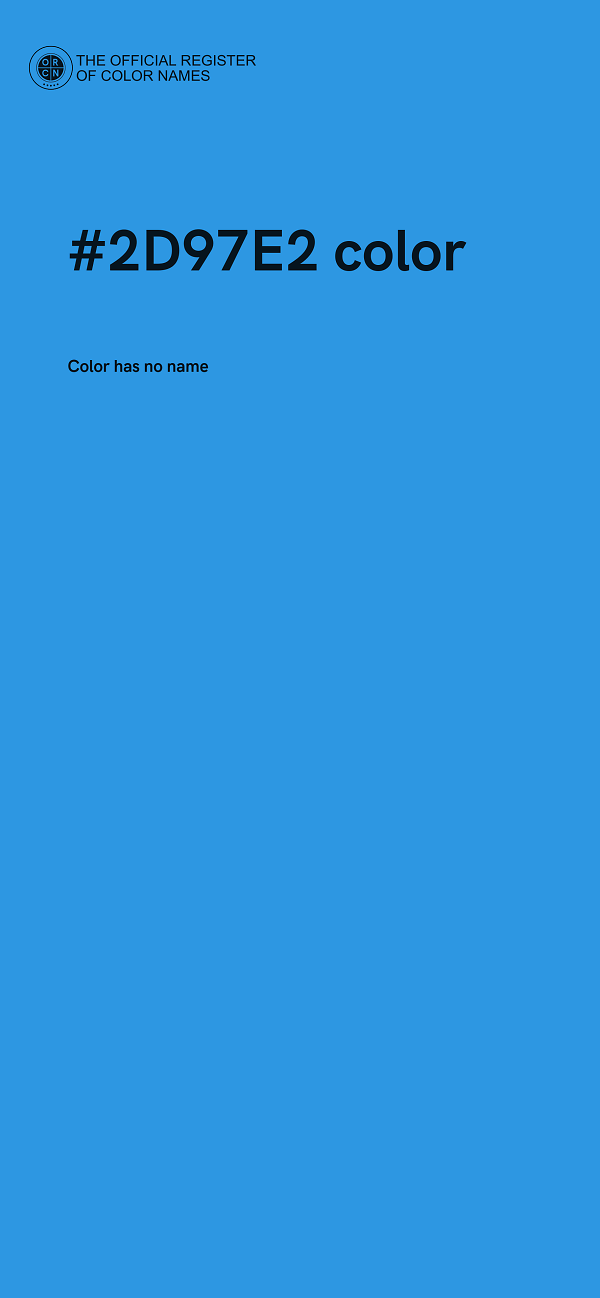 #2D97E2 color image