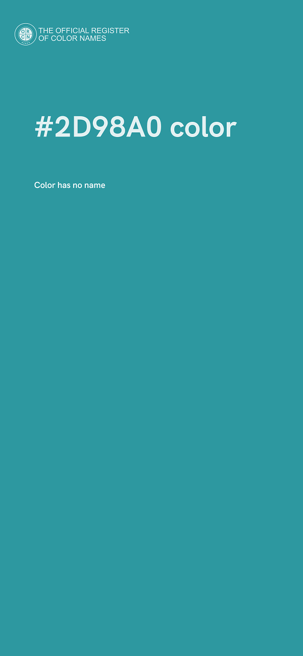 #2D98A0 color image