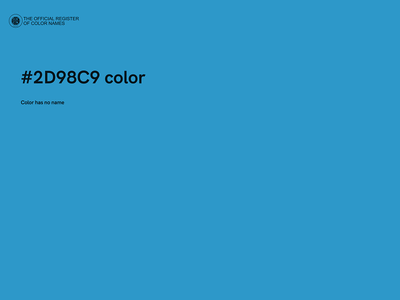 #2D98C9 color image