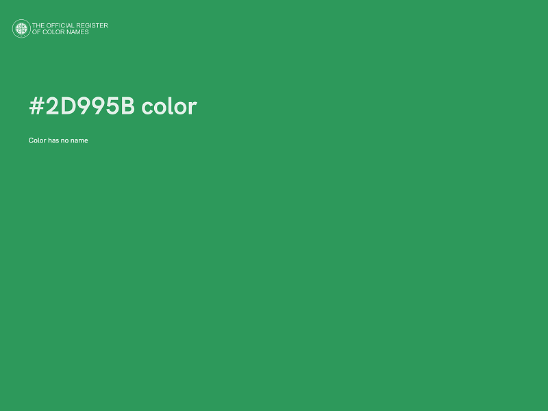 #2D995B color image