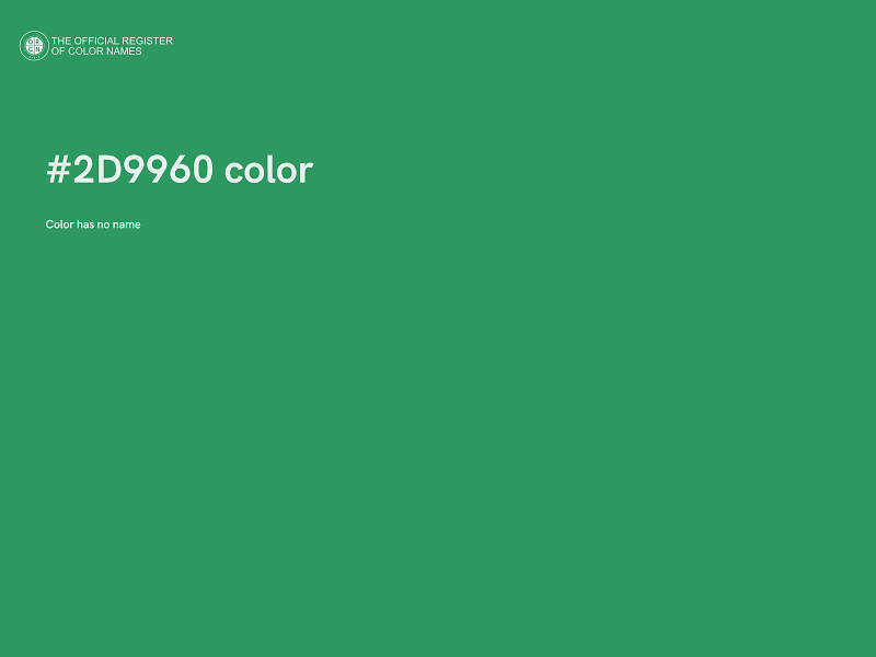 #2D9960 color image