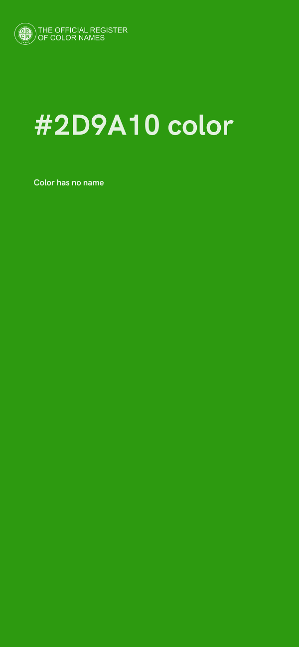 #2D9A10 color image