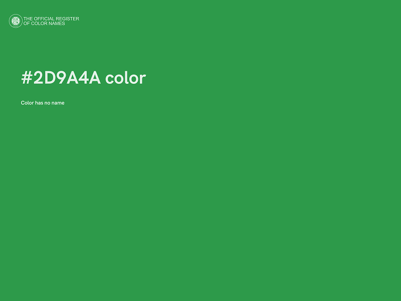 #2D9A4A color image