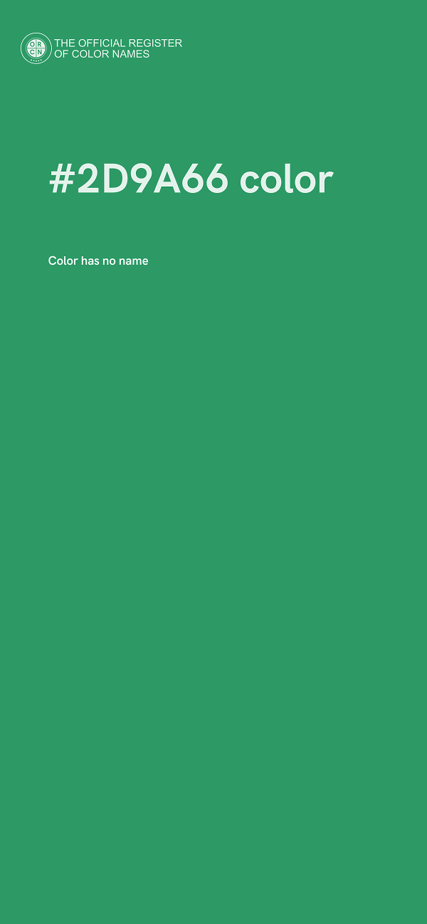 #2D9A66 color image