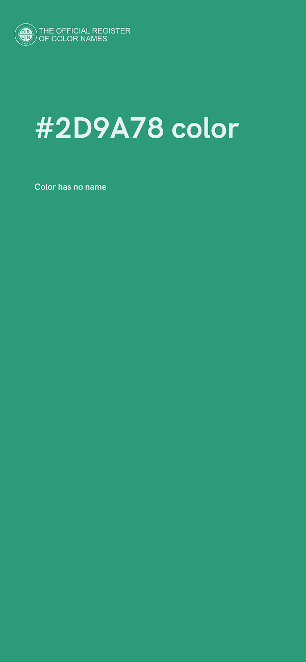 #2D9A78 color image