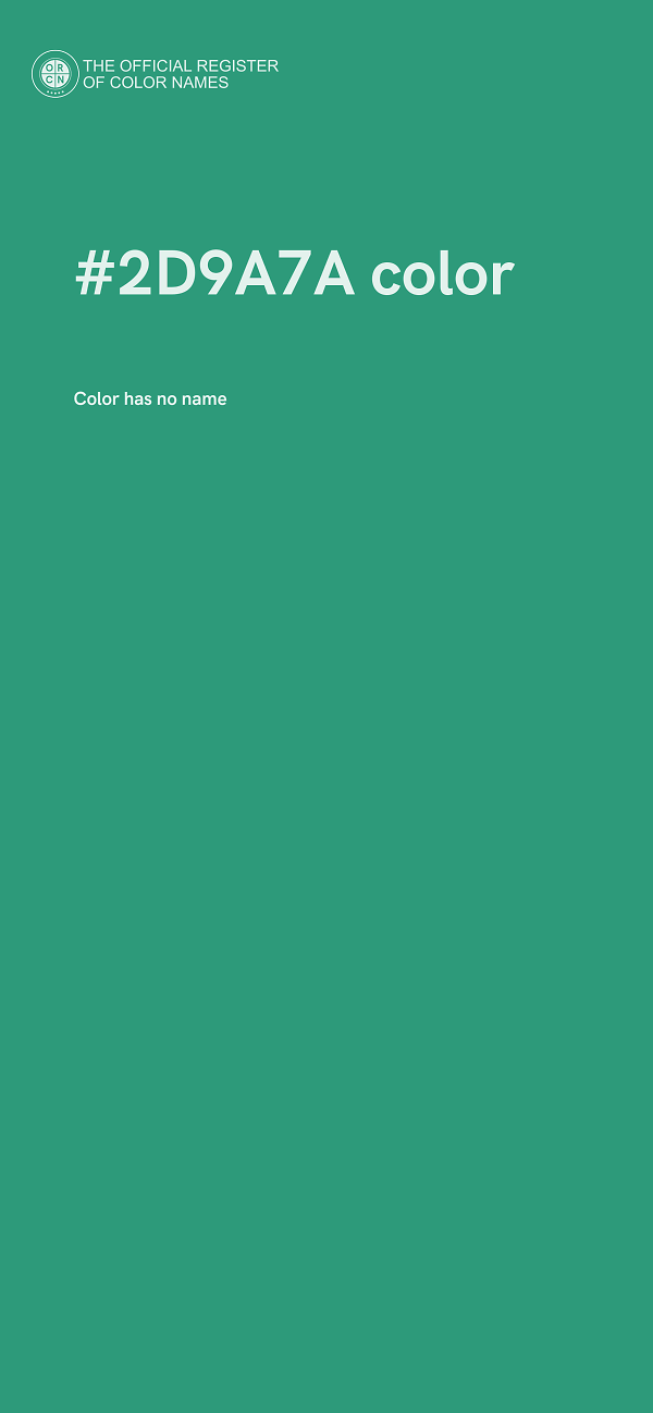 #2D9A7A color image