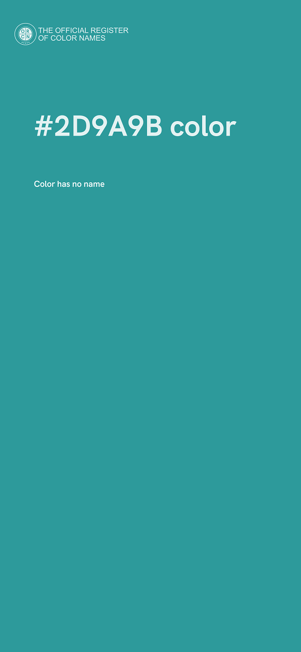 #2D9A9B color image