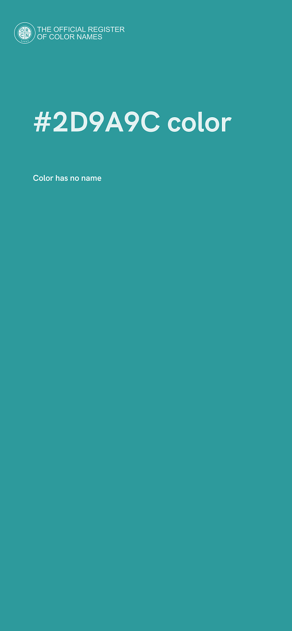 #2D9A9C color image