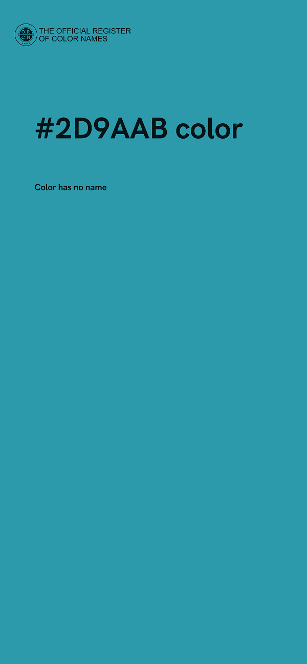 #2D9AAB color image
