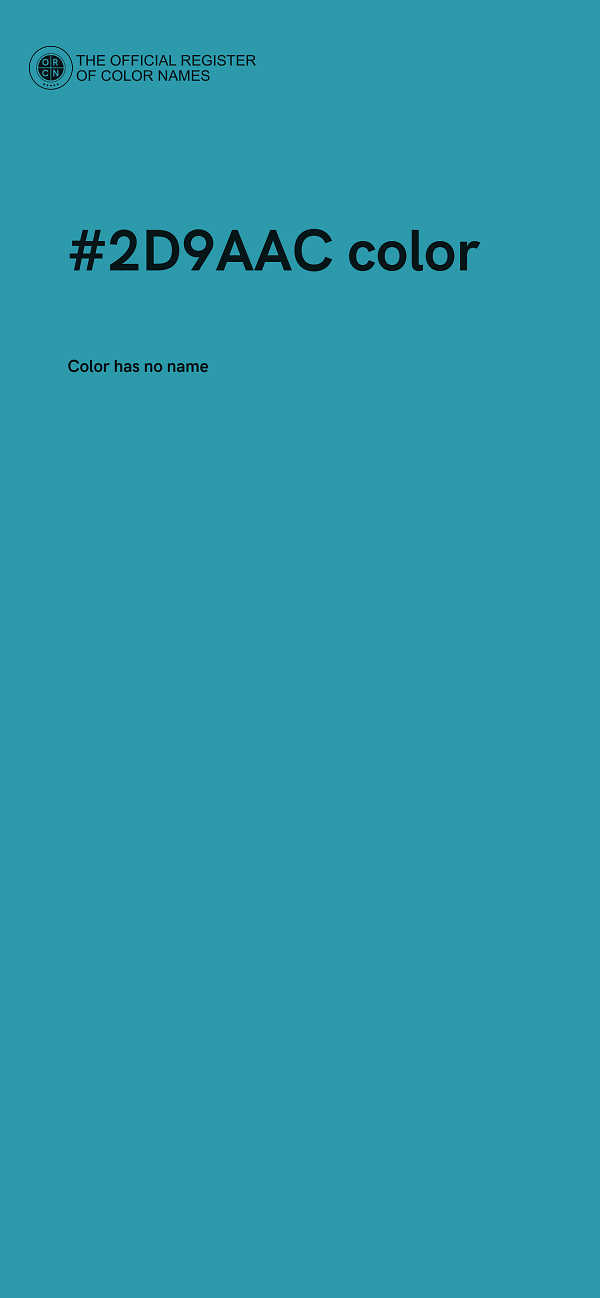 #2D9AAC color image