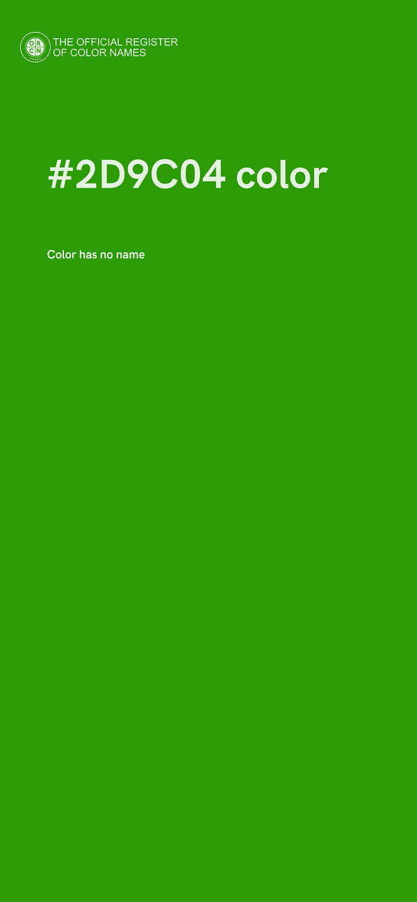#2D9C04 color image