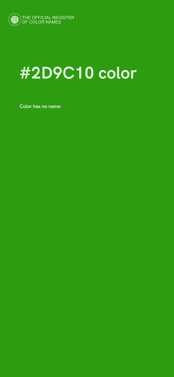 #2D9C10 color image