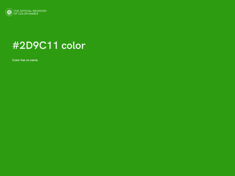 #2D9C11 color image