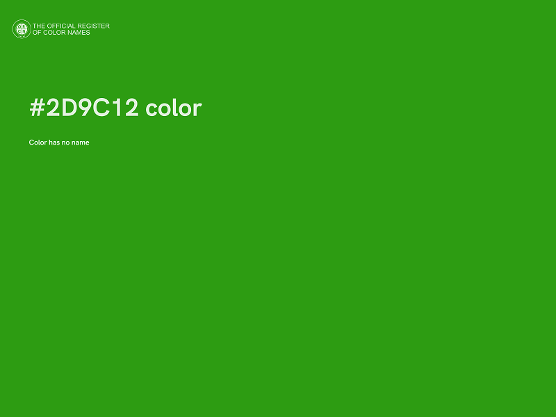 #2D9C12 color image