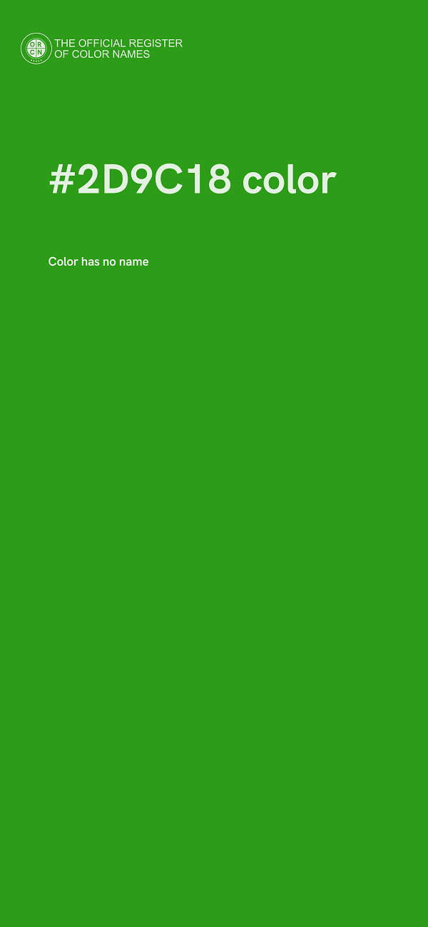 #2D9C18 color image
