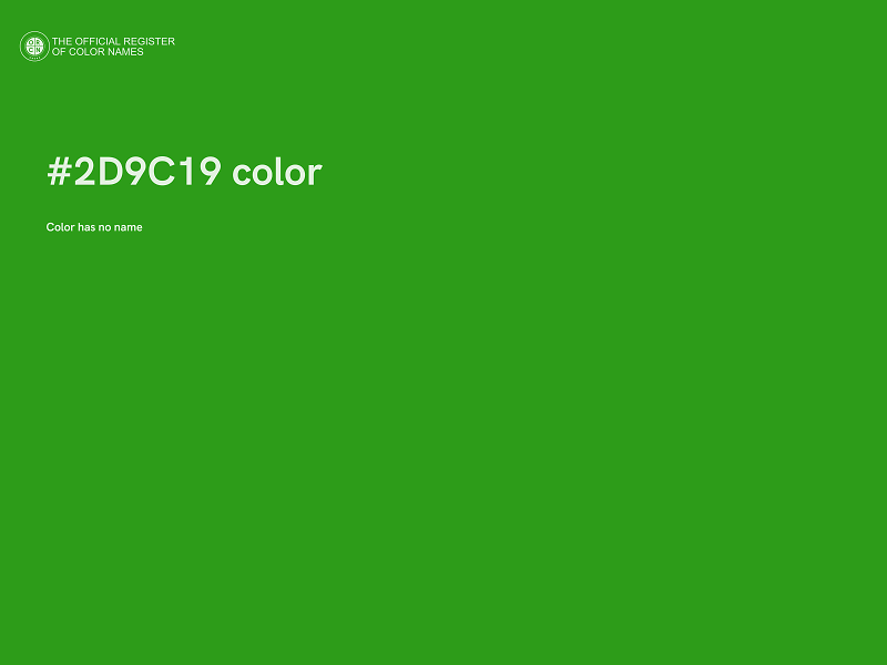 #2D9C19 color image