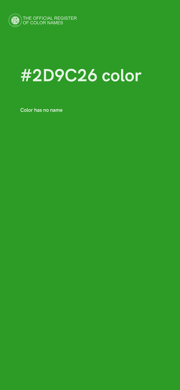 #2D9C26 color image