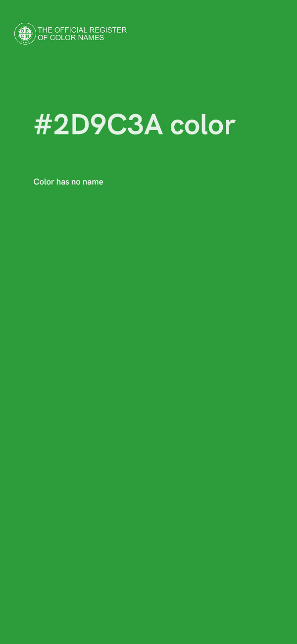 #2D9C3A color image