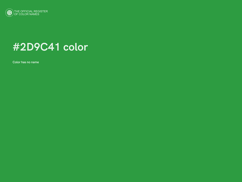 #2D9C41 color image