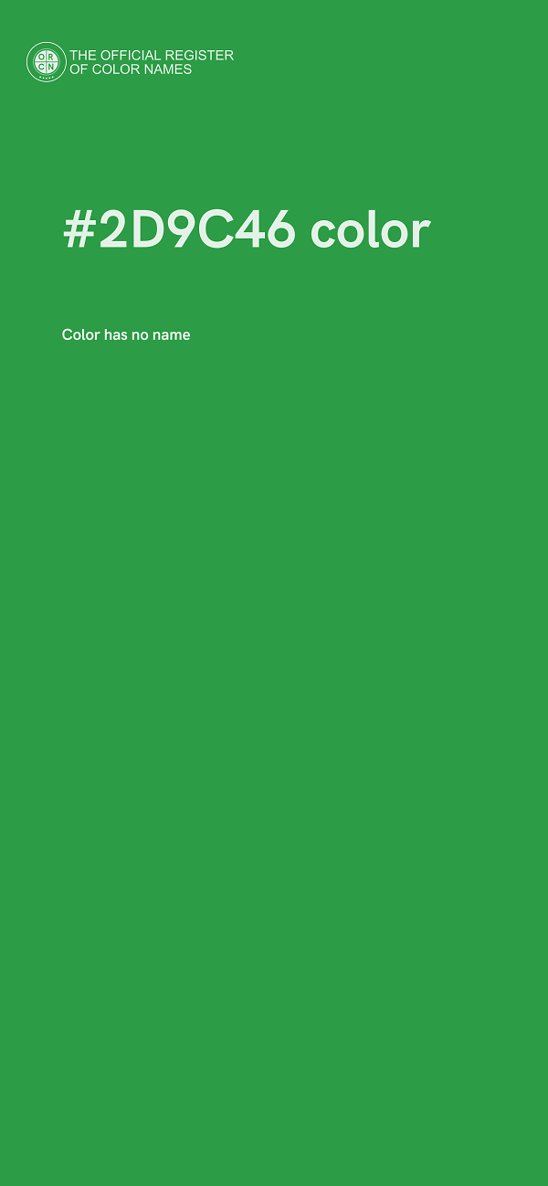 #2D9C46 color image