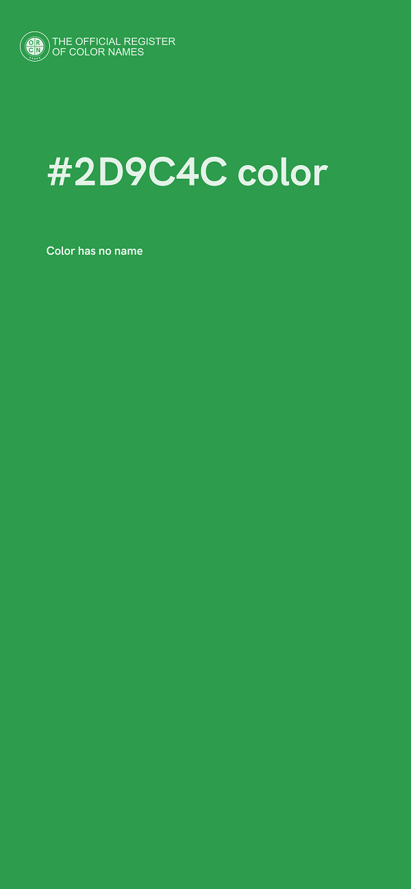 #2D9C4C color image